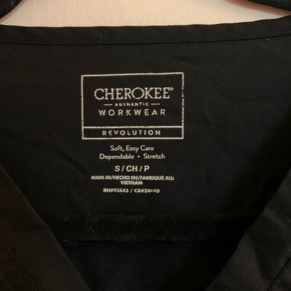 Black Cherokee workwear scrubs with joggers- SET - Picture 2 of 4